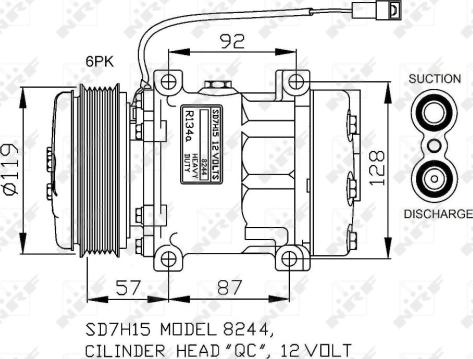 NRF 32771G - Compresseur, climatisation cwaw.fr