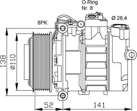 NRF 32778G - Compresseur, climatisation cwaw.fr