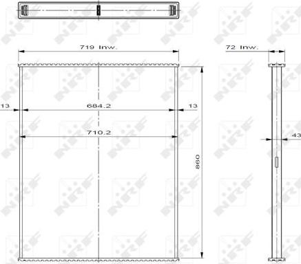 NRF 29598 - Faisceau de radiateur, refroidissement du moteur cwaw.fr