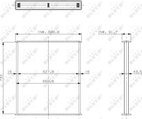 NRF 29571 - Faisceau de radiateur, refroidissement du moteur cwaw.fr