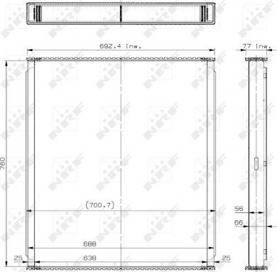 NRF 29888 - Faisceau de radiateur, refroidissement du moteur cwaw.fr