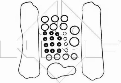 NRF 79501 - Jeu de joints d'étanchéité, couvercle de culasse cwaw.fr