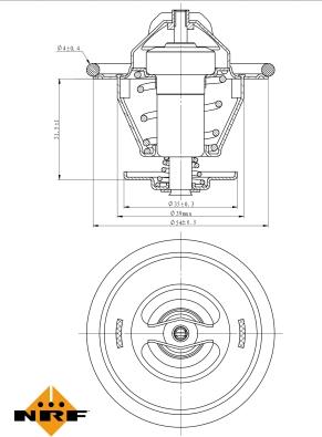 NRF 725214 - Thermostat d'eau cwaw.fr