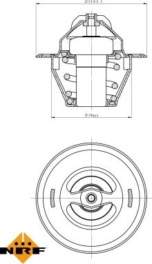 NRF 725212 - Thermostat d'eau cwaw.fr