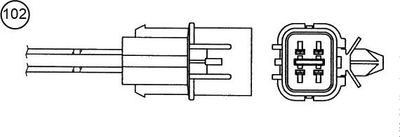 NTK 96344 - Sonde lambda cwaw.fr