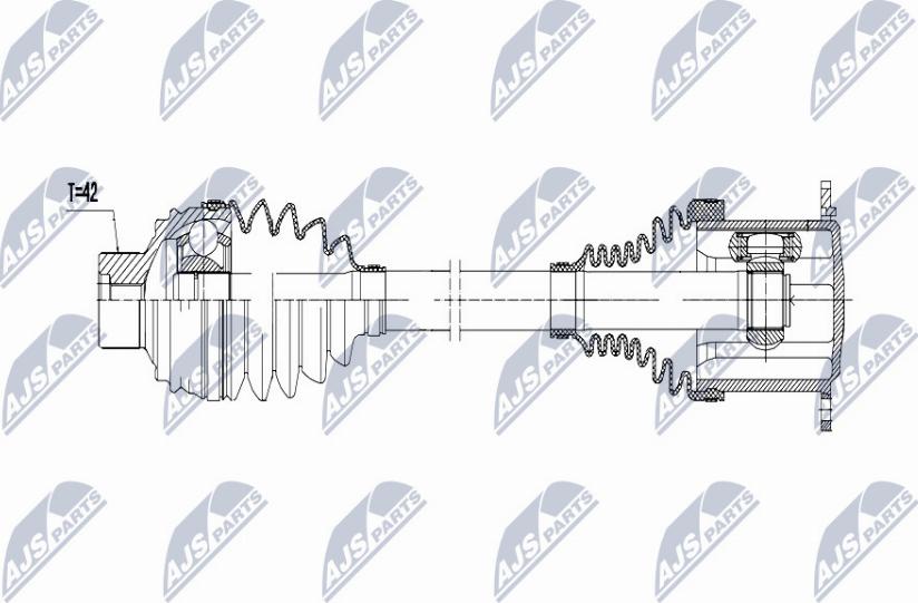 NTY NPW-AU-009 - Arbre de transmission cwaw.fr