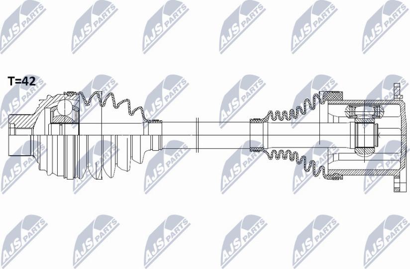 NTY NPW-AU-008 - Arbre de transmission cwaw.fr