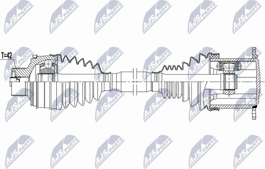 NTY NPW-AU-037 - Arbre de transmission cwaw.fr