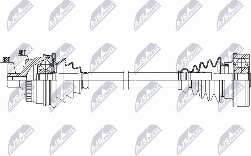 NTY NPW-AU-100 - Arbre de transmission cwaw.fr