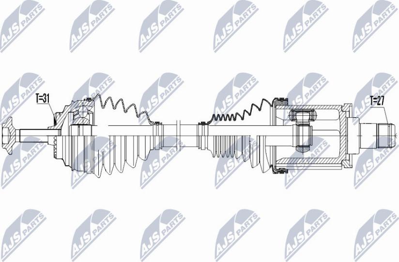 NTY NPW-BM-049 - Arbre de transmission cwaw.fr