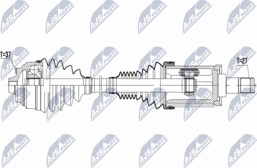 NTY NPW-BM-045 - Arbre de transmission cwaw.fr