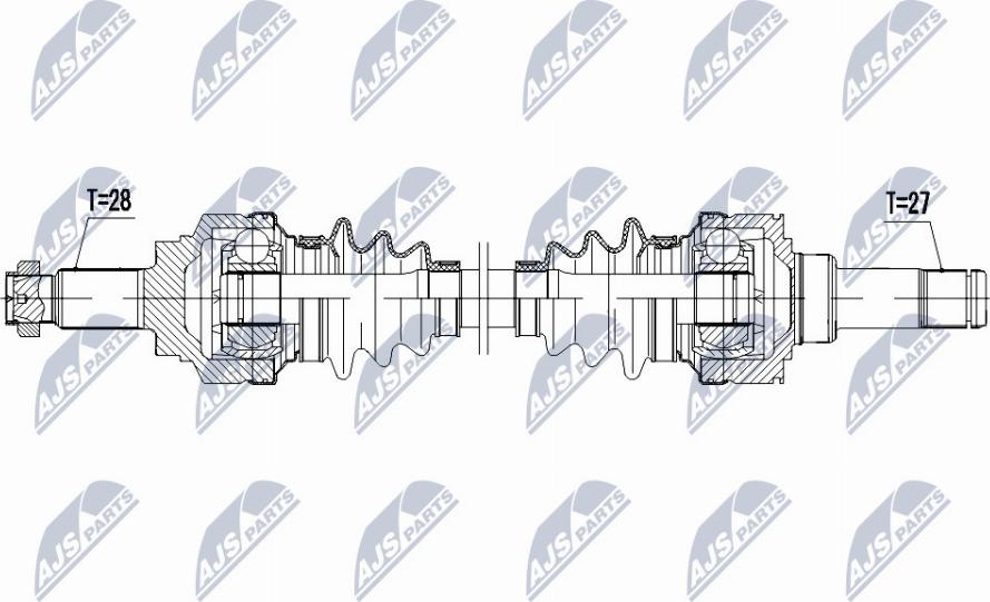 NTY NPW-BM-048 - Arbre de transmission cwaw.fr