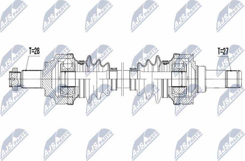 NTY NPW-BM-047 - Arbre de transmission cwaw.fr