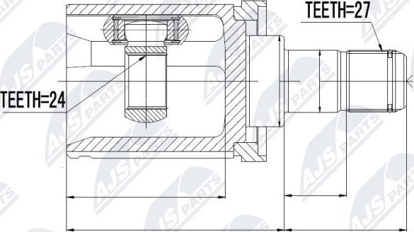 NTY NPW-BM-011 - Jeu de joints, arbre de transmission cwaw.fr