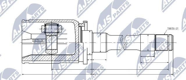 NTY NPW-BM-033 - Jeu de joints, arbre de transmission cwaw.fr