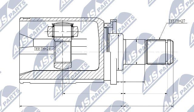 NTY NPW-BM-032 - Jeu de joints, arbre de transmission cwaw.fr