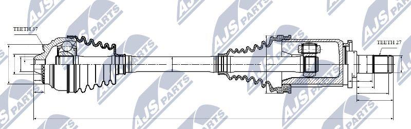 NTY NPW-BM-029 - Arbre de transmission cwaw.fr