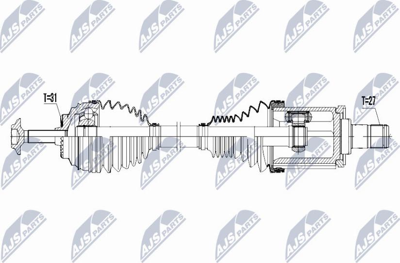 NTY NPW-BM-026 - Arbre de transmission cwaw.fr