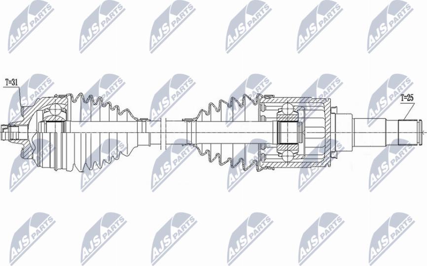 NTY NPW-BM-169 - Arbre de transmission cwaw.fr