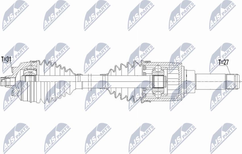 NTY NPW-BM-165 - Arbre de transmission cwaw.fr