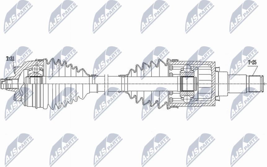 NTY NPW-BM-168 - Arbre de transmission cwaw.fr