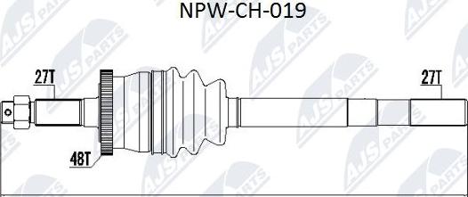 NTY NPW-CH-019 - Arbre de transmission cwaw.fr