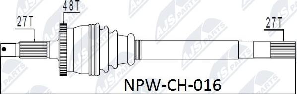 NTY NPW-CH-016 - Arbre de transmission cwaw.fr