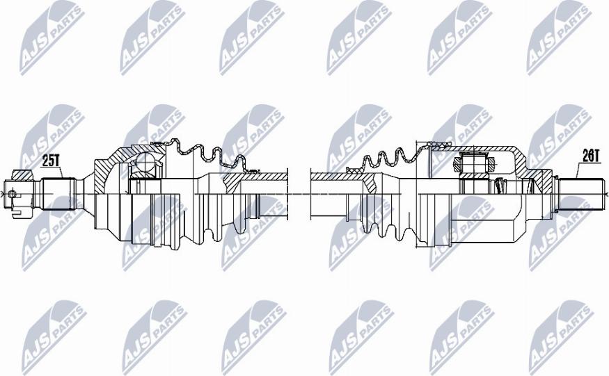 NTY NPW-CT-053 - Arbre de transmission cwaw.fr