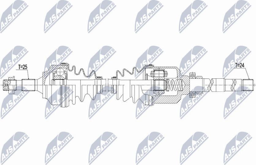 NTY NPW-CT-063 - Arbre de transmission cwaw.fr