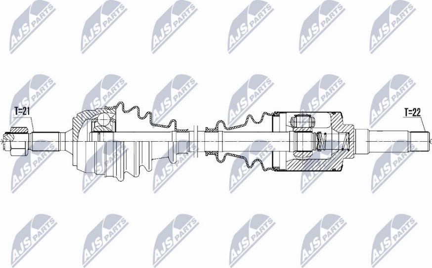 NTY NPW-CT-067 - Arbre de transmission cwaw.fr