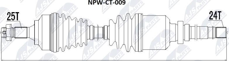 NTY NPW-CT-009 - Arbre de transmission cwaw.fr