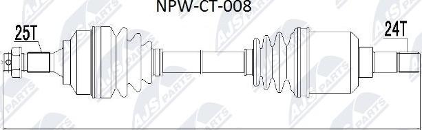 NTY NPW-CT-008 - Arbre de transmission cwaw.fr