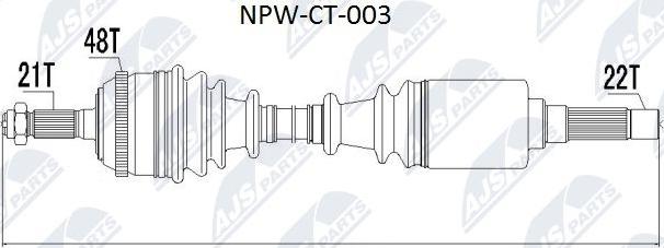 NTY NPW-CT-003 - Arbre de transmission cwaw.fr