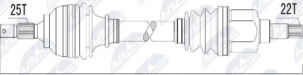 NTY NPW-CT-010 - Arbre de transmission cwaw.fr