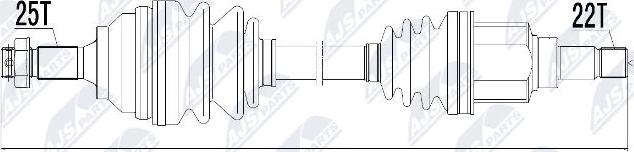 NTY NPW-CT-018 - Arbre de transmission cwaw.fr