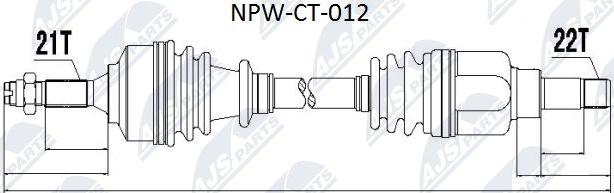 NTY NPW-CT-012 - Arbre de transmission cwaw.fr