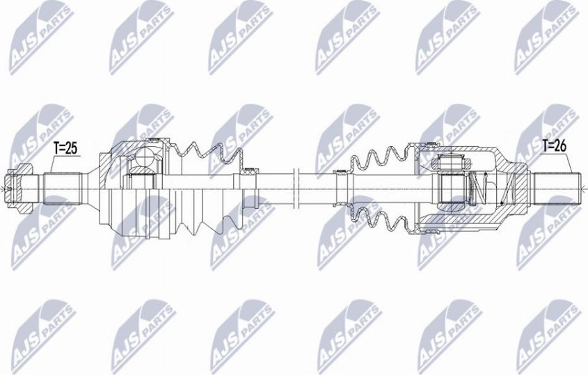 NTY NPW-CT-087 - Arbre de transmission cwaw.fr