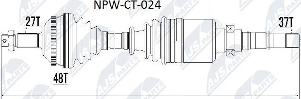 NTY NPW-CT-024 - Arbre de transmission cwaw.fr