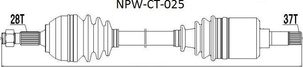 NTY NPW-CT-025 - Arbre de transmission cwaw.fr