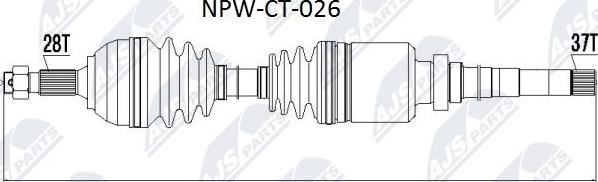 NTY NPW-CT-026 - Arbre de transmission cwaw.fr