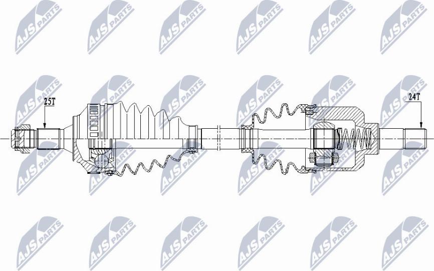 NTY NPW-CT-075 - Arbre de transmission cwaw.fr