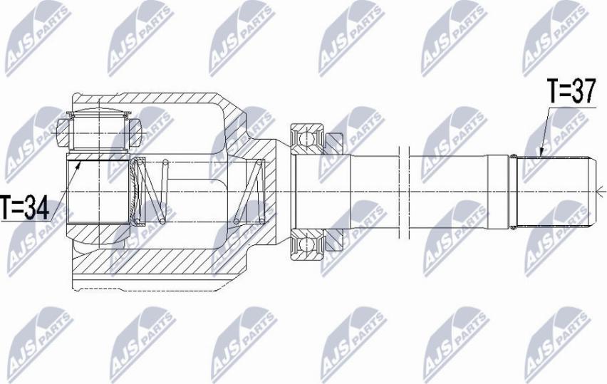 NTY NPW-CT-108 - Jeu de joints, arbre de transmission cwaw.fr