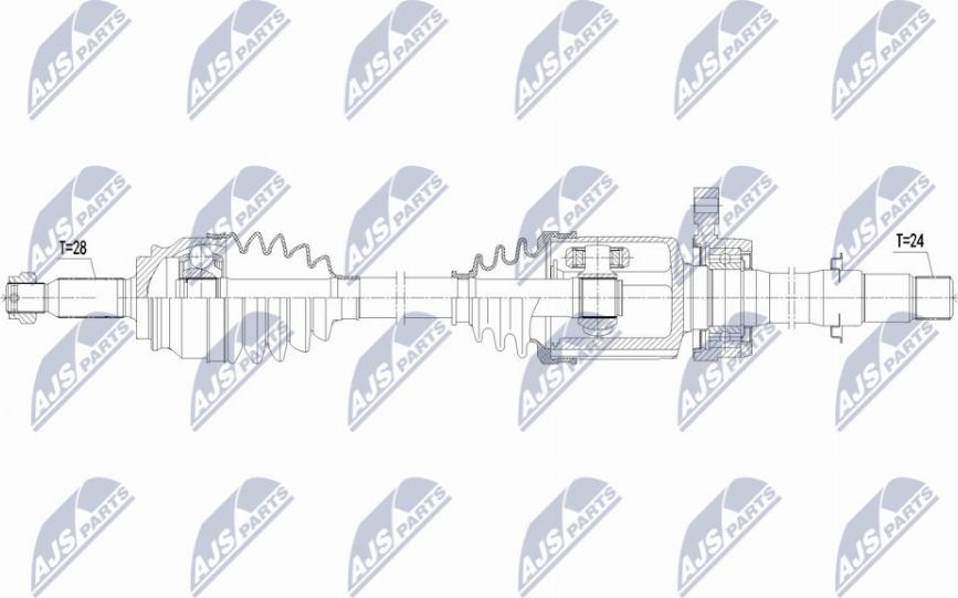 NTY NPW-CT-127 - Arbre de transmission cwaw.fr