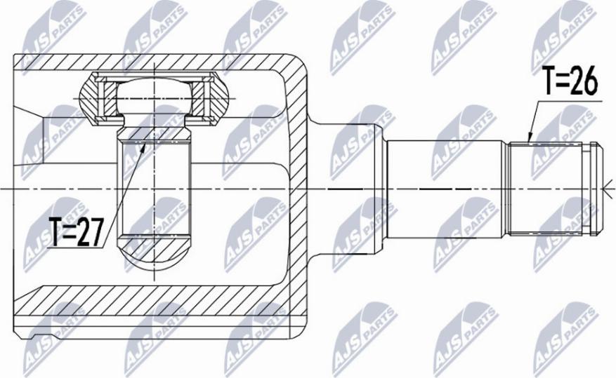 NTY NPW-FR-058 - Jeu de joints, arbre de transmission cwaw.fr