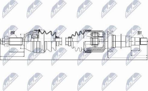 NTY NPW-FR-057 - Arbre de transmission cwaw.fr