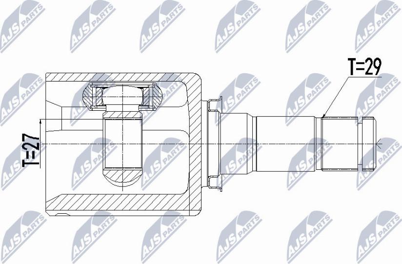 NTY NPW-FR-087 - Jeu de joints, arbre de transmission cwaw.fr