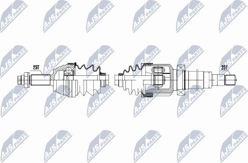 NTY NPW-FR-030 - Arbre de transmission cwaw.fr