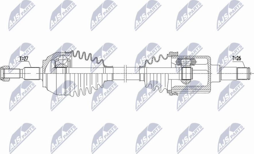 NTY NPW-FR-117 - Arbre de transmission cwaw.fr