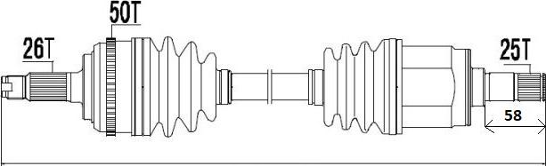 NTY NPW-HD-040 - Arbre de transmission cwaw.fr