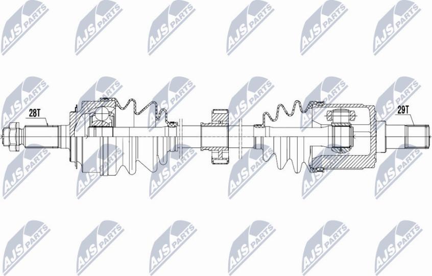 NTY NPW-HD-043 - Arbre de transmission cwaw.fr